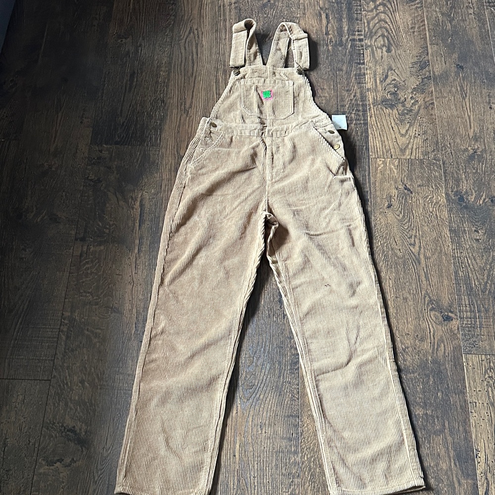 Zumiez Beige Corduroy Jumpsuit
